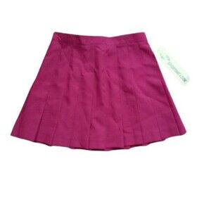 NEW Sporting Look Burgundy Red Pleated Tennis Skirt Women’s Size 6 Vintage